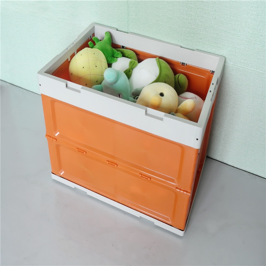 全运   家居实心矩形设计可折叠可嵌套PP塑料板条箱容器  XS5336365W