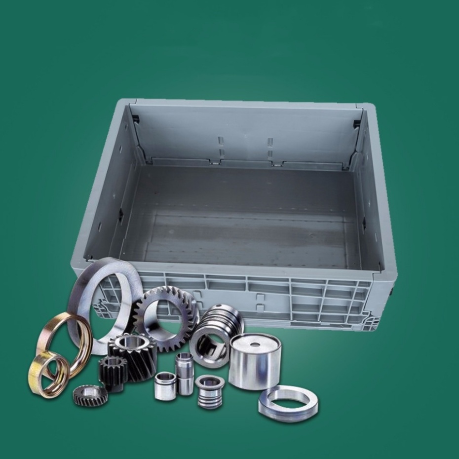 全运  固体PP可回收可折叠可堆叠汽配板条箱 QN4030148W