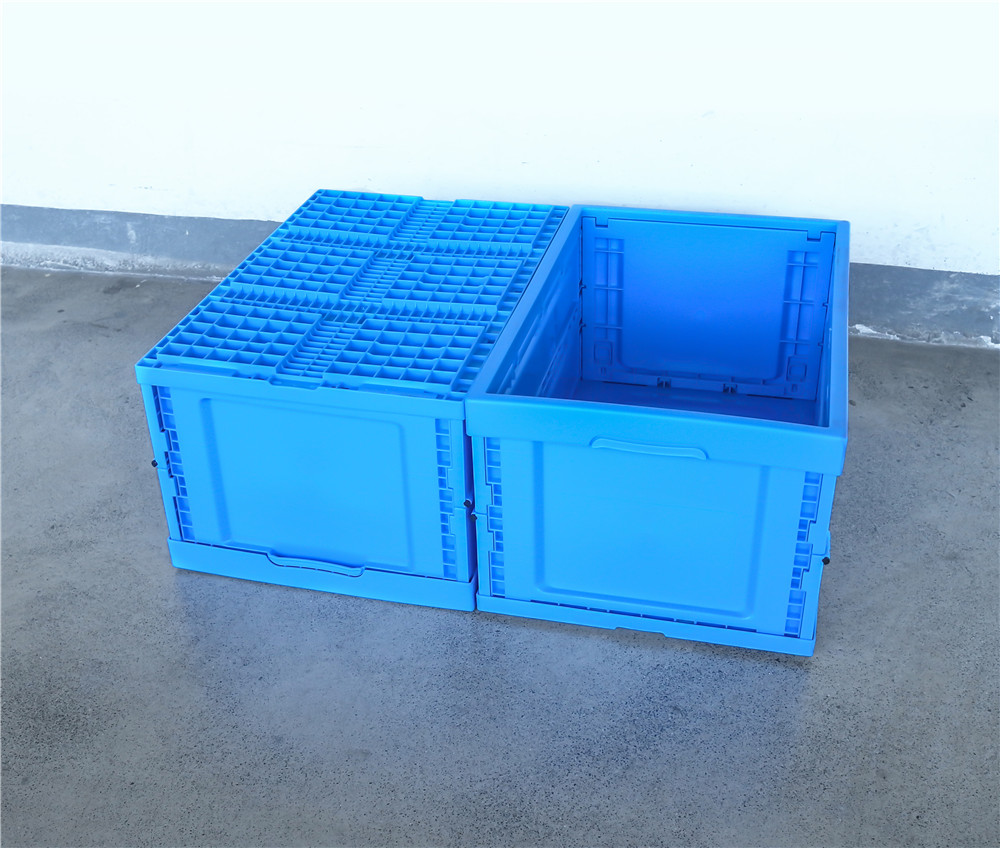 全运 大型可回收折叠塑料板条箱  XS604030W